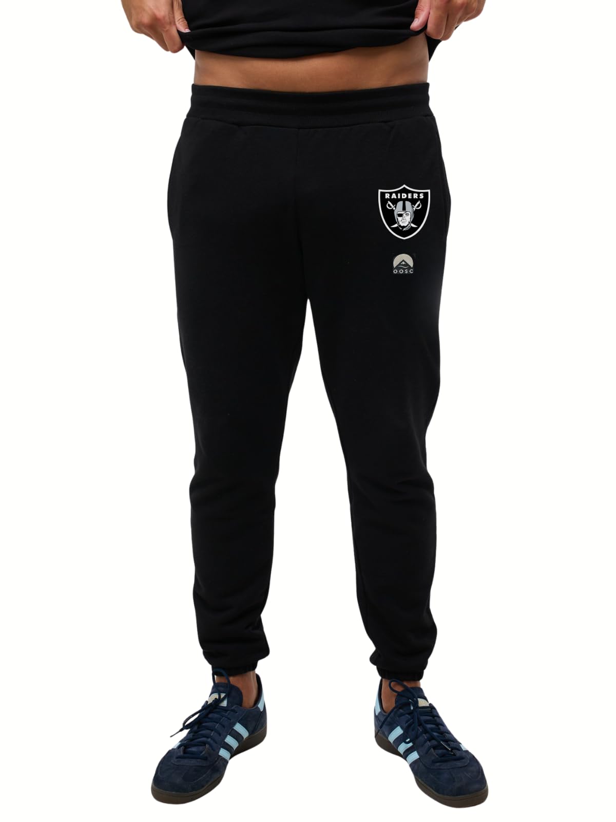 OOSC Mens Las Vegas Raiders Sweatpants, Black, 3XL EU