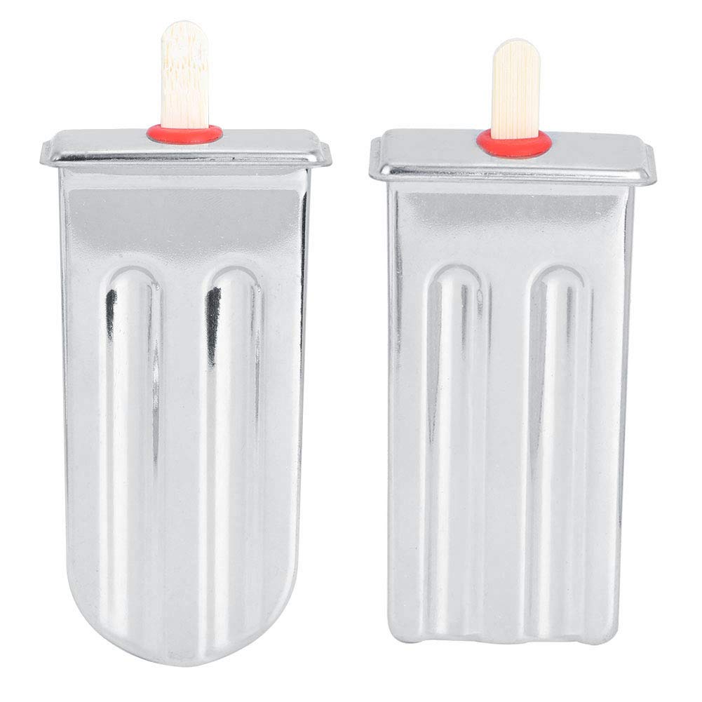 KIMISS Eisformen-Set aus Edelstahl – DIY-Eis Am Stiel-Maker-Werkzeug für Selbstgemachte Leckereien – Küchenzubehör mit Deckel, Stäbchen und Aufbewahrungsbeuteln