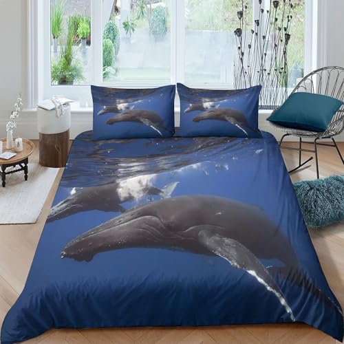 Ensemble de literie microfibre dauphin 3d doux et respirable pour des nuits d'été fraîches - 2