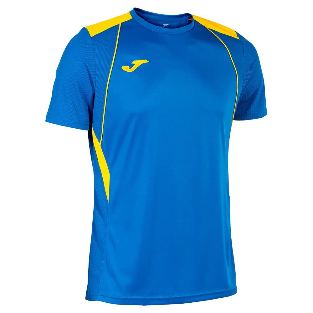 Joma Men's Championship VII T-Shirt, Royal Yellow., XL
