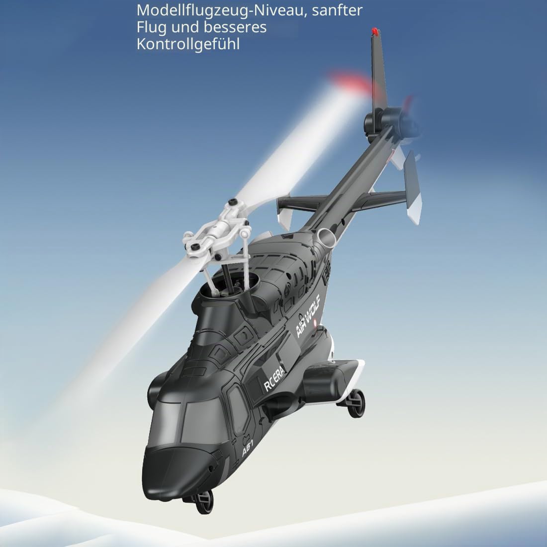 RC ERA A61 RC Helikopter für Erwachsene, 1:52 Little Wolf Ferngesteuerter Hubschrauber mit Höhenhaltung & Optischer Positionsbestimmung, RTF Flugzeug Modell Anfänger