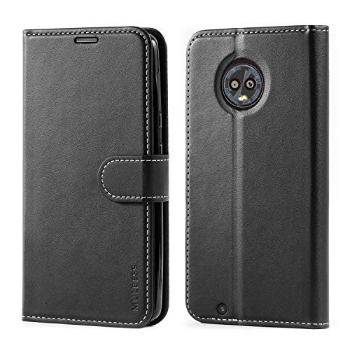 Mulbess Business Phone Cover for Motorola Moto G6 Case, Flip Folio Leather Wallet