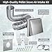 Pellet Stove Fresh Air Intake Kit, 2