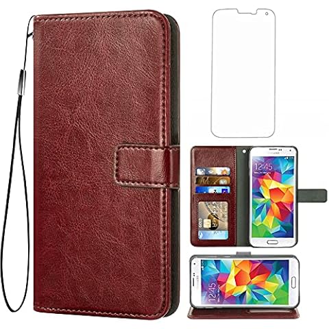 Asuwish Samsung Galaxy S5 Wallet Case Cover