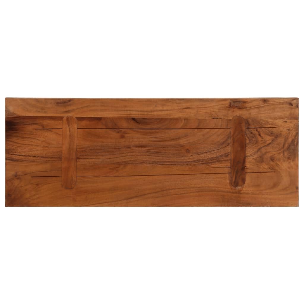 Tablero de madera maciza reciclada de 70 x 30 x 3,8 cm, rectangular, robusta placa de madera como encimera, placa de repuesto para mesa de comedor, cocina, tablero de escritorio