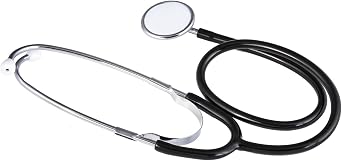 VZN TY-S01 Single Sided Stethoscope | Aluminum Chest Piece | Chrome Plated Brass Binaural | Durable PVC Y Pipe | Ideal for Blood Pressure Measurement