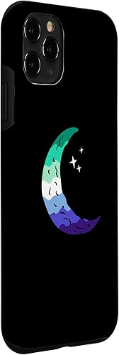 Vista 72 de Funda para iPhone 11 Pro Max Sutil MLM Pride Moon Phase Vintage LGBT Gay MLM Masculino