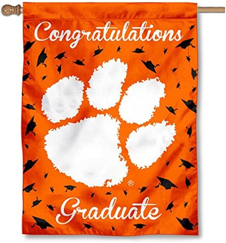 Clemson Tigers Graduation Gift Banner Flag