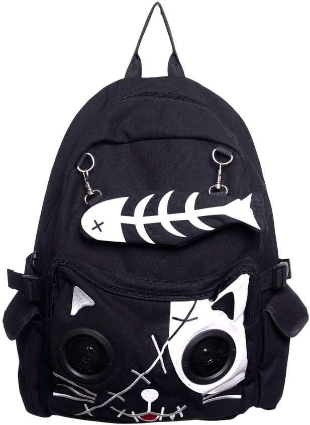 Kitty Speaker Backpack (White)