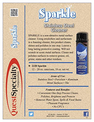 Limpiador SPARKLE para acero inoxidable 20 oz miniatura 3