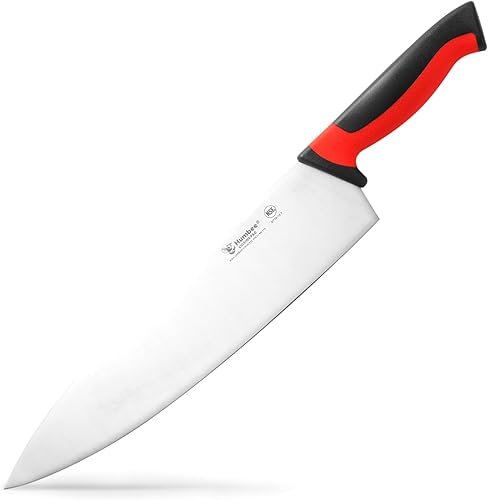 Miniatura 28 de Cuchillo de chef de 10 pulgadas, hoja de acero inoxidable de alto carbono certificada NSF – Mango ergonómico codificado por colores, cuchillo de