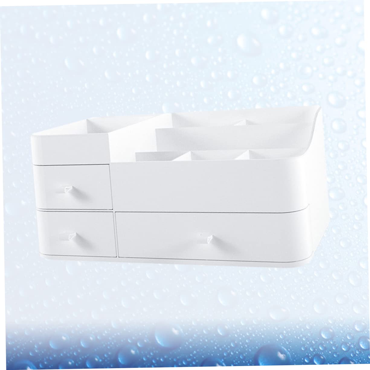 Alipis 1 Boîte Pinceaux Maquillages Rangement Plastique Boite De Rangement Plastique Boite Rangement Plastique Porte-Maquillage Stand De Maquillage Cosmétique Blanche