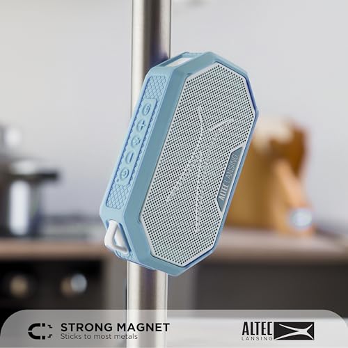 Image of Altec Lansing Portable Bluetooth Speaker HYDRAMINI 2.0, IP67 Waterproof, Portable, 12h Playtime, Wireless Pairing, USB-C Quick Charge, Magnetic Bluetooth Speaker, Voice Assistant Integration