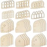 Materiale solido: realizzati in robusto legno di pino, questi per mini porte e hanno una finitura liscia che previene rotture o deformazioni durante l'uso.