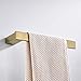 BATHSIR Gold Towel Holder, Bathroom Hand Towel Ring Brushed Brass Towel Bar Wall Mount Stainless Steel