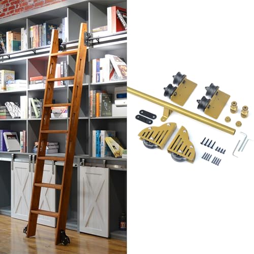 Rail coulissant bibliothèque 122 cm pour aménager un salon de lecture élégant