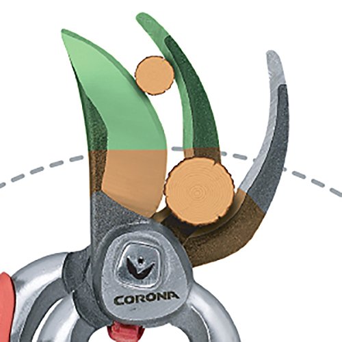 Corona BP 7100D Forged DualCUT Bypass Hand Pruner, 1-Inch Cut, Steel