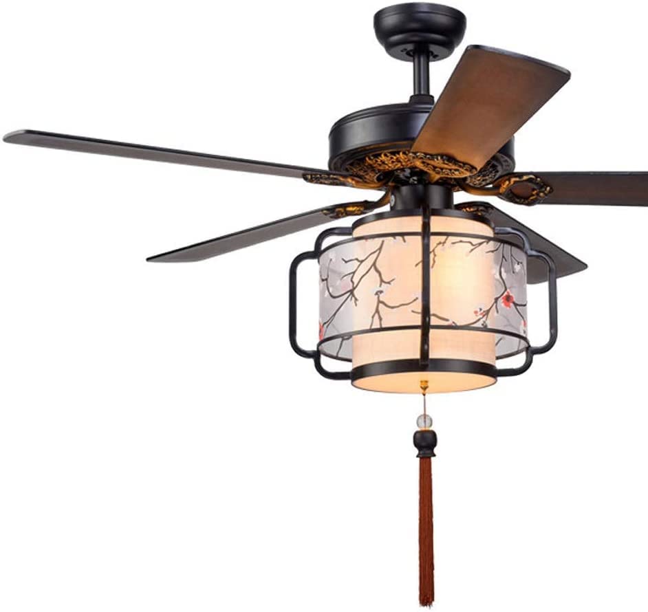 Ventilateur de plafond de en bois avec led 24W télécommande et minuterie