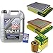 Produktbild Filter Set Inspektionspaket 5 Liter Liqui Moly Motoröl MoS2 Leichtlauf 10W-40 MANN-FILTER Innenraumfilter Luftfilter Ölfilter
