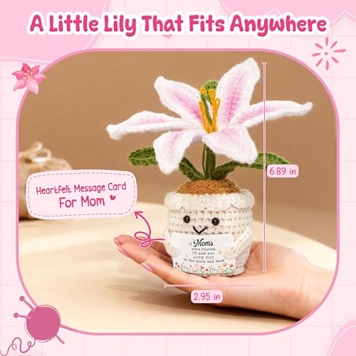 OASSIE Crochet Lily Flower for Moms
