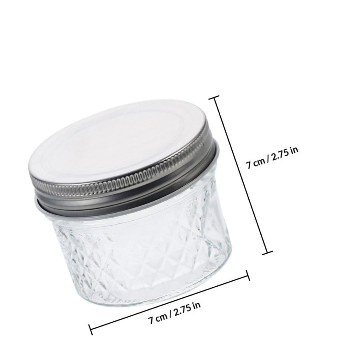 Kichvoe Barattoli di Vetro Trasparenti Piccoli 100ml Set da 8 Coperchio Sigillato per Cucina, Contenitori Ermetici per Marmellata, Dolci e Conserve, Vasetti per Alimenti Freschi