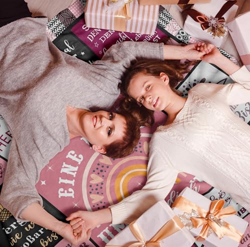 Beste Freundin Geschenke, Geburtstagsgeschenk für Beste Freundin, Umarmung Decken Geschenke für Freundin, Geschenke für Frauen Schwester Kollegin Ehefrau und Mutter zum Geburtstag Decke 130x150CM