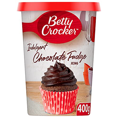 Betty Crocker Icing Chocolate – Cobertura para Tartas, Postres y Cupcakes, Textura Cremosa, Receta Americana, Fácil de Usar