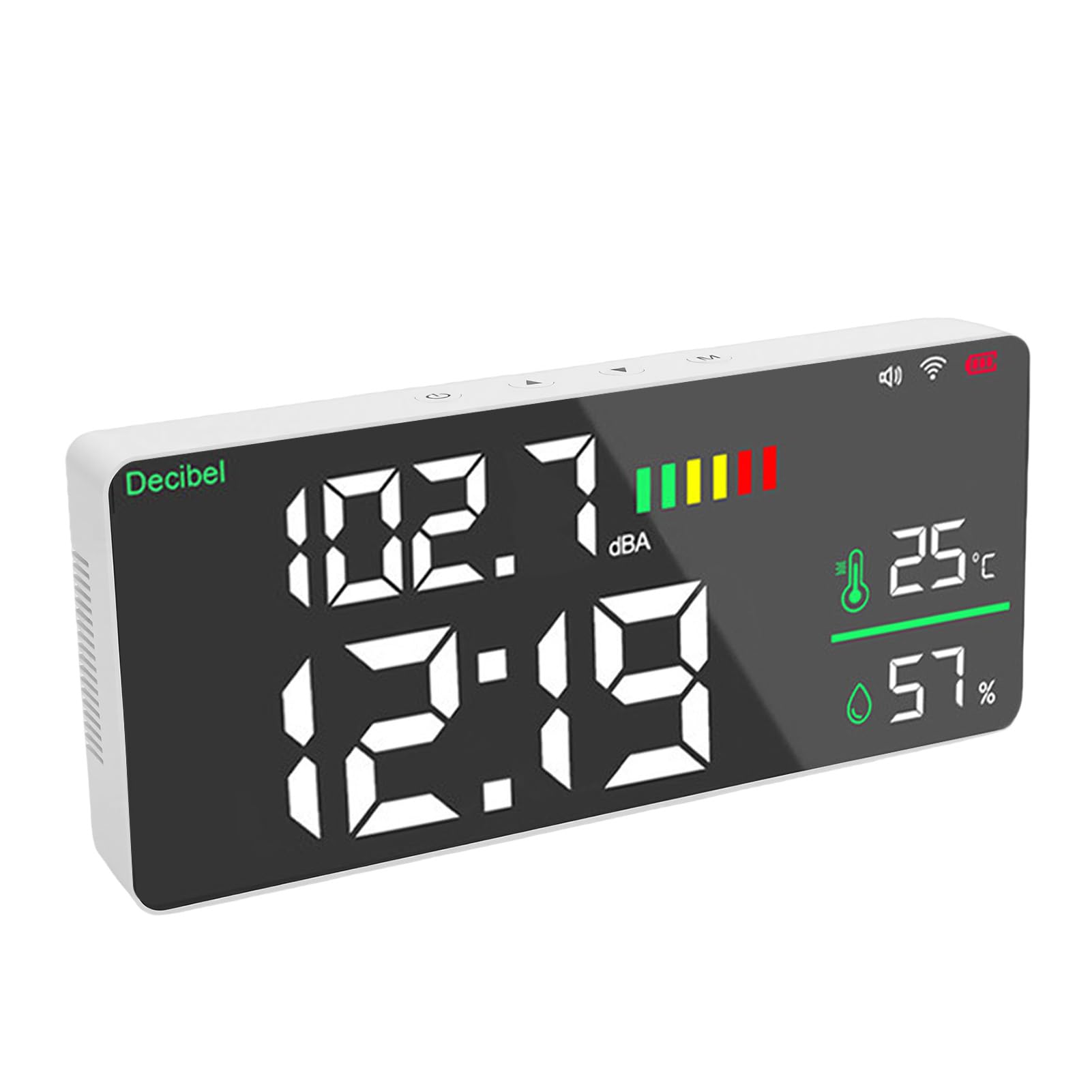 Sonomètre 11 pouces grand écran LED testeur de décibels avec WiFi et application mobile pour maison bureau studio usine salle de classe mesure sonore précise