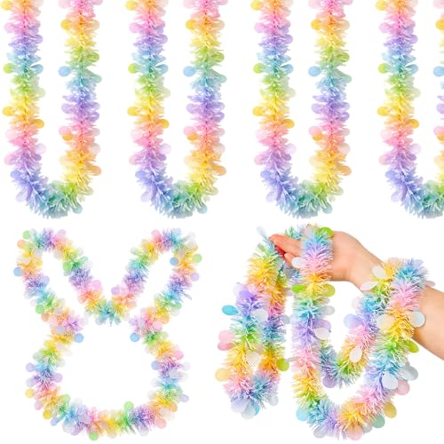 Willbond 3 Pieces 49 ft Easter Tinsel Garland, Pastel Metallic