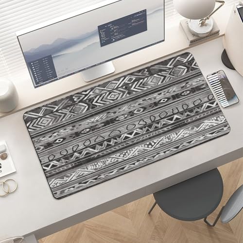 Grey Tribal Desk Pad Alfombrilla para Mouse Impermeable miniatura 6