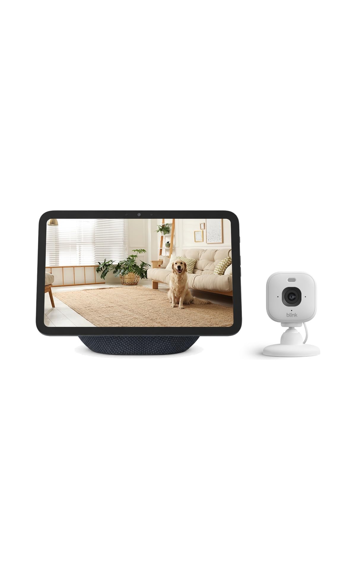 Echo Show 8 with Blink Mini 2K+ (newest models) 8-inch Glacier White