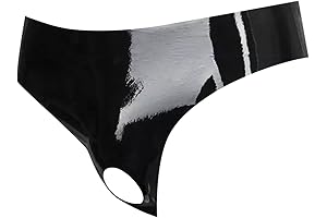 Four Seasons Men's Solid Color Casual Leather Shorts Sexy Soft Underwear Satin Silk