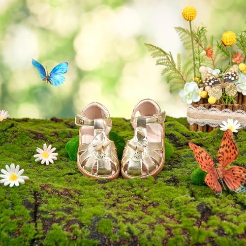 Image of GINFIVE Toddler Girls Sandals Girls Toddler Sandals Little Girls Kids Shoes