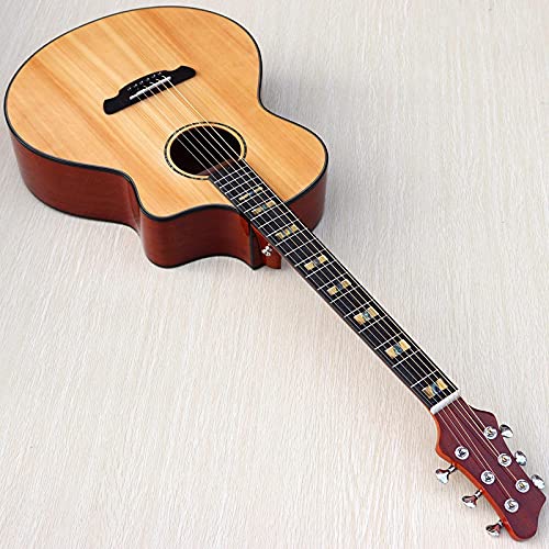 KEPOHK 41 pouces guitare Folk 6 cordes avec touche incrustée Quare Shell 41 pouces guitare-avec-égaliseur - Les Beatles, Paul McCartney, John Lennon, RIngo Starr, George Harrison KEPOHK 41 pouces guitare Folk 6 cordes avec touche incrustée Quare Shell 41 pouces guitare-avec-égaliseur