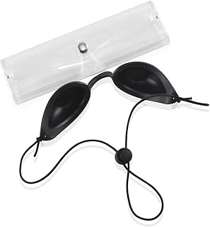 [FGAQLUK] Sunbed Goggles, Adjustable Sunbed Eye Protection, Tanning And UV Goggles, Eye Shields For Sunbeds, Tanning Booths, And Light Therapy