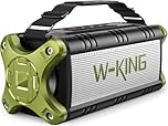 W-KING Bluetooth Speaker 90W Max Portable Wireless Speaker Loud, Deep Bass, Boom Box, 40H Playtime, IPX6 Waterproof, True Stereo Pairing, Power Bank, EQ, NFC, AUX, TF – Outdoor Party & Home Speaker
