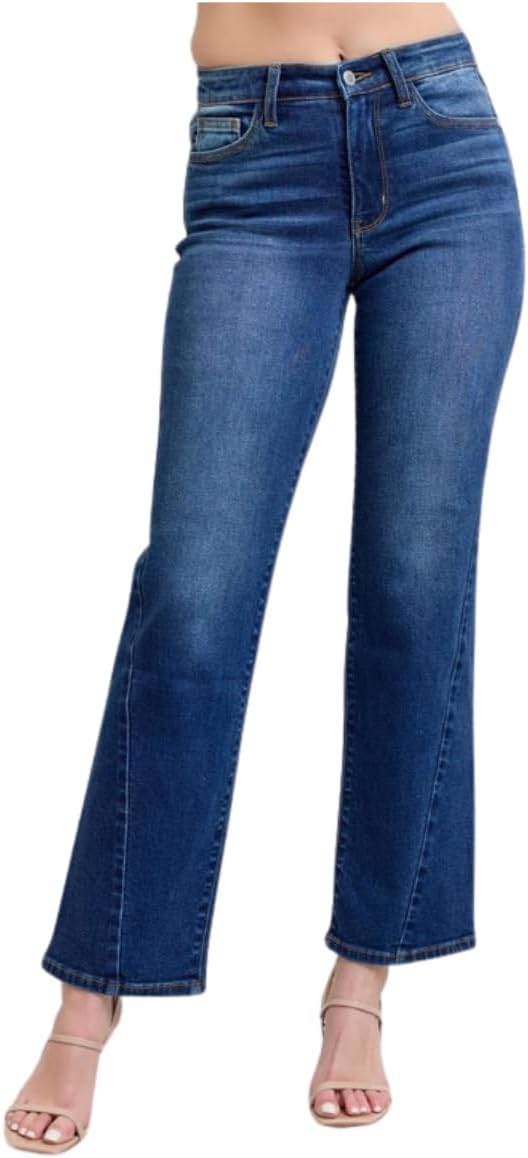 Judy Blue Side Seam Detail Straight Jeans