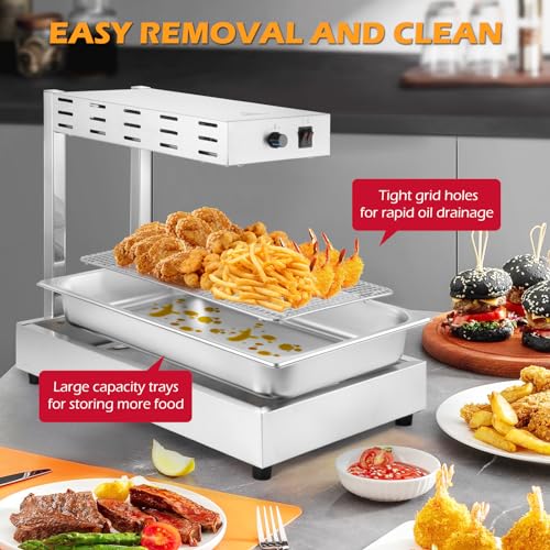 Dyna-Living BIZH0074IEC23 French Fry Warmer Commercial Food Heat Lamp Electric Food Warmer thumb #2