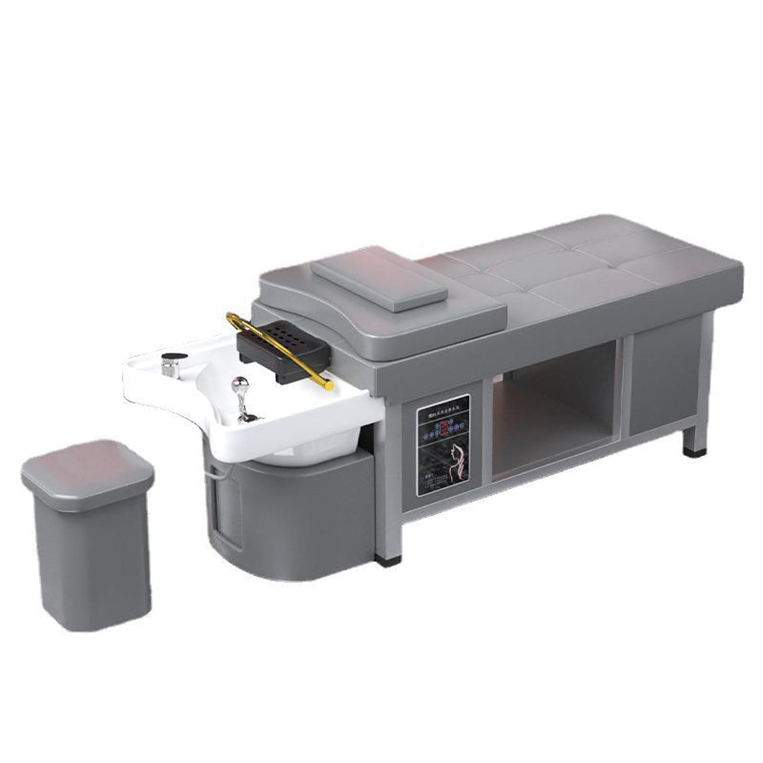 Thai Massage Shampoo Bed Spa Equipment for Beauty Salon with Warm Water Circulation and Fumigation Ceramics Bowl