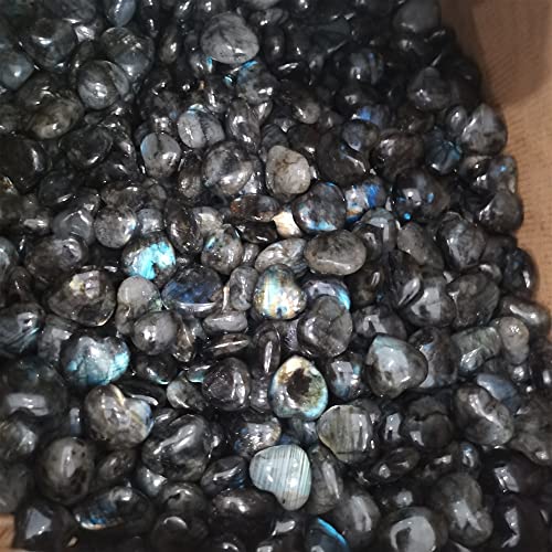Pierre de cristal en cœur : offrez 5 labradorites précieuses de guérison