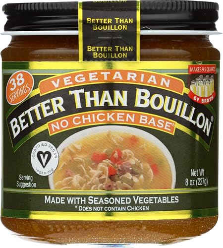 Better Than Bouillon No Chicken Base, Vegetarian, 8 Ounces (Pack Of 6)