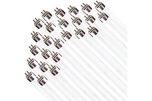 Circle - 25-Pack of Daylight Linear Fluorescent T8 Bulbs F32T8/SP865, 32W, 6500K, 48 inches