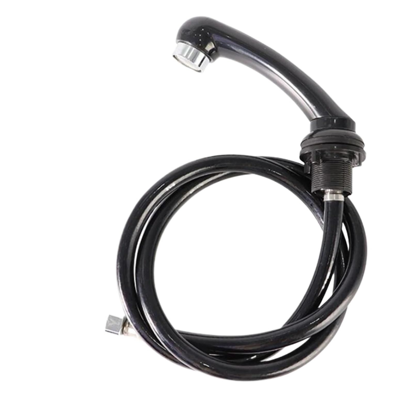 Ekalgretra Black Shampoo Basin Faucet Beauty Salon Faucet Sprayer With Hose Universal Accessories Handheld Shampoo Bowl Repalcement For Home Hairdresser Hair(Black)