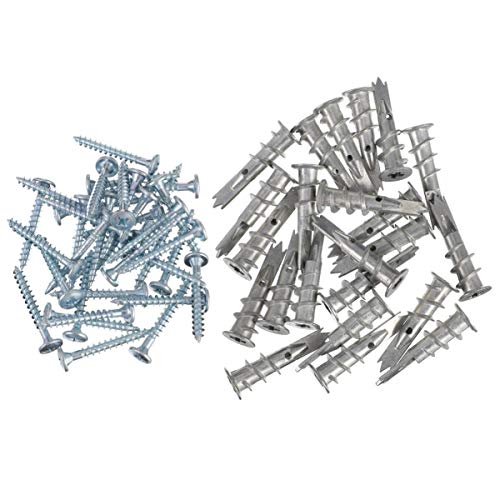 TEHAUX 200pcs Screw Mirror Wall Stickers Drywall Anchors Rope Line Spring Vibration Isolators Self Drilling Wall Anchors Self Tapping Anchors Zinc Alloy Dedicated Expand
