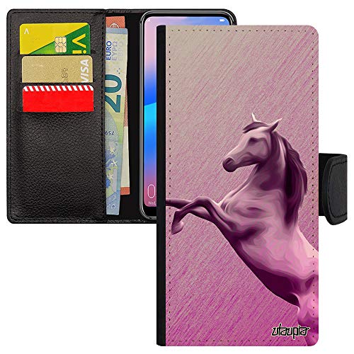 Coque Portefeuille Haute Protection Samsung S21 Plus Motif Cheval Texture Poulain