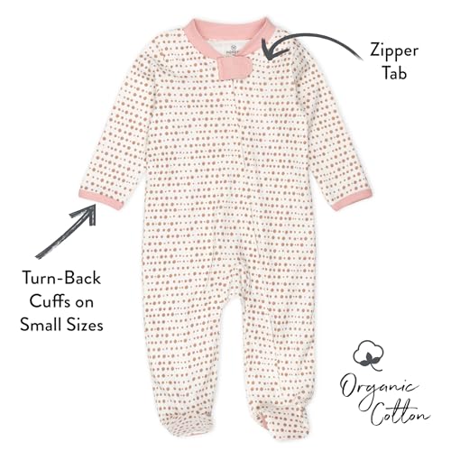 Image of HonestBaby Baby 2-Pack Organic Cotton Footed Pajama Sleep & Play