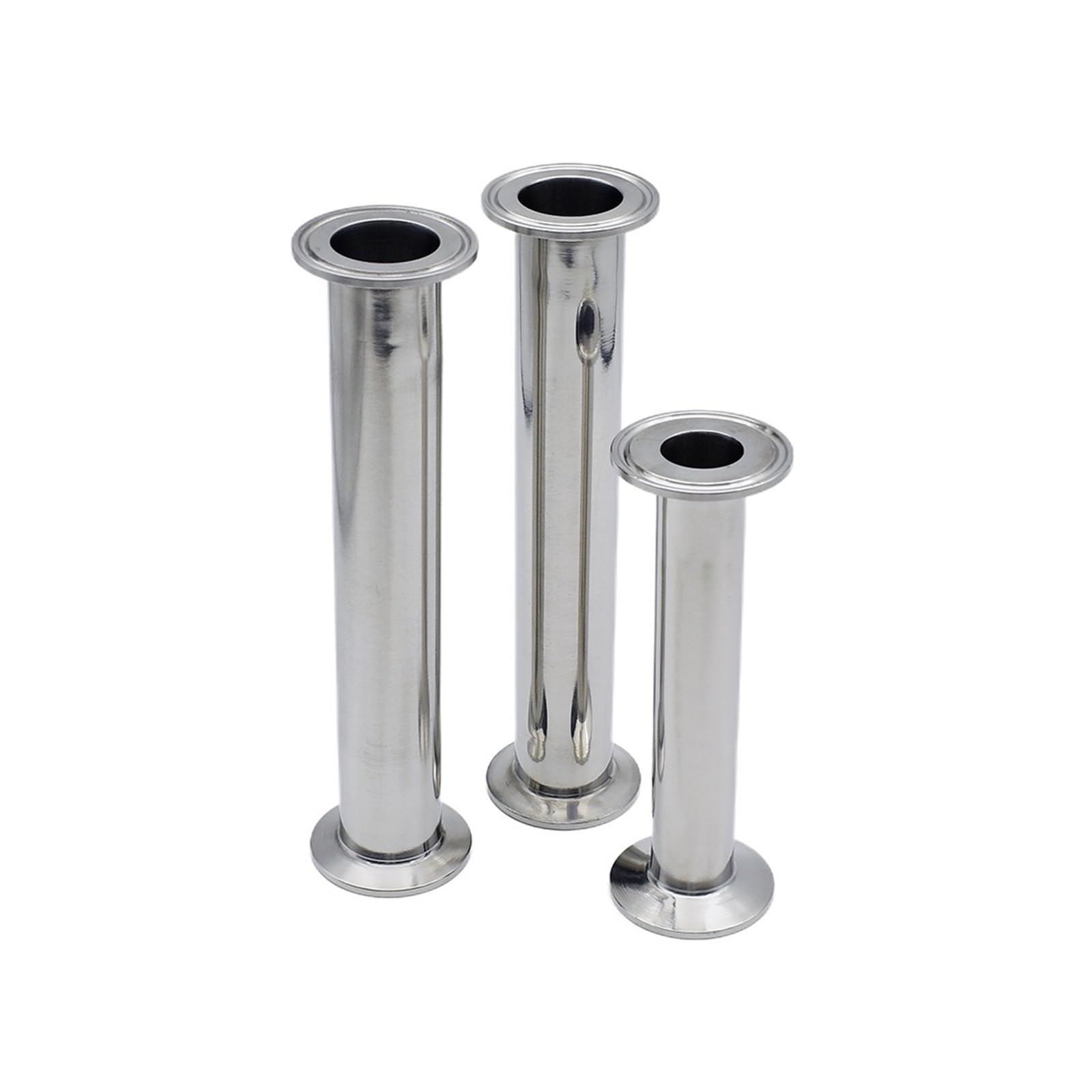 Długość 100-500 mm 1,5 cala 5in SS304/316 stal nierdzewna trójzaciskowa szpula łącznik rurowy (SS304, długość 100 MM_OD45 X FERRULE64) Łącznik rurowy