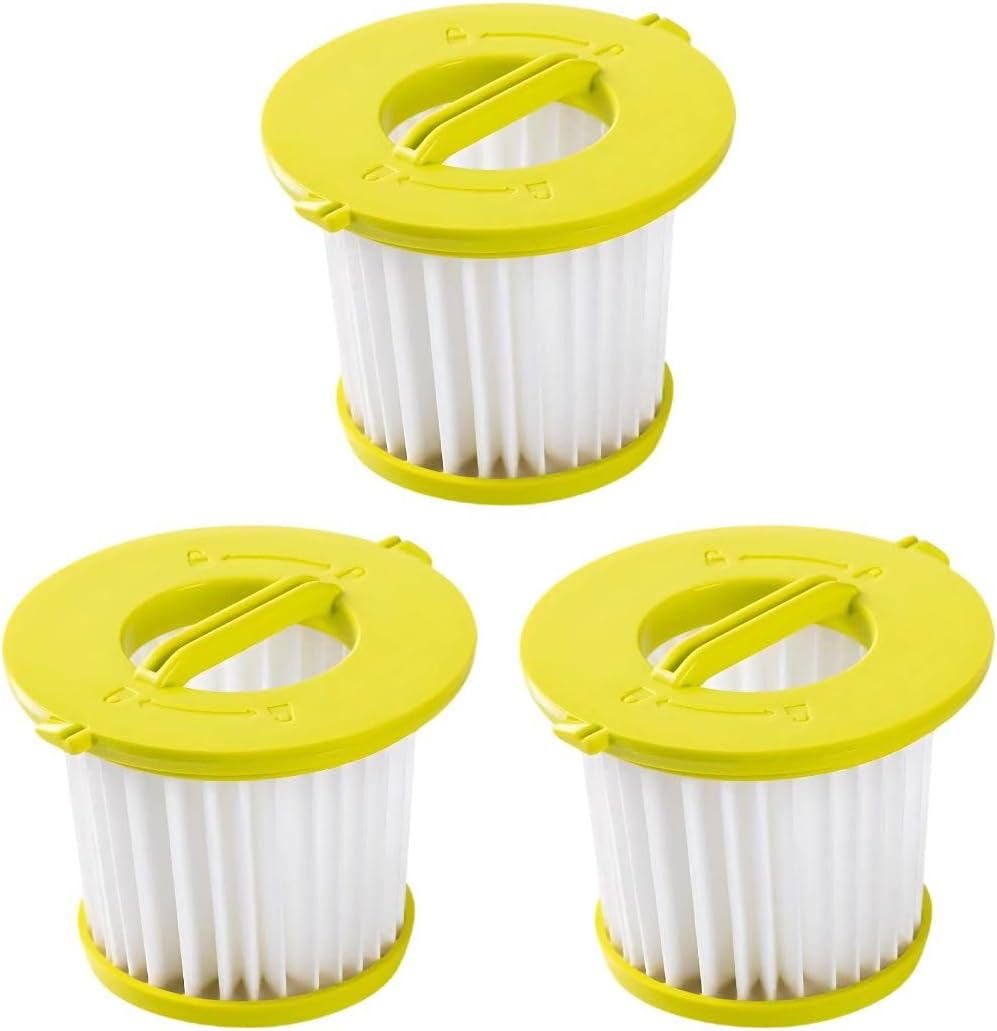 Nispira True HEPA Filter Replacement Compatible with Ryobi ONE+ 18V Handheld Vacuum Models PCL700 PCL704 PCL705, 3 Packs