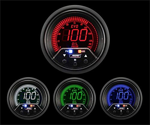 Prosport 216EVOOP-PK-R.PSI Oil Pressure (Elec.) Digital Display W/Prem.sender