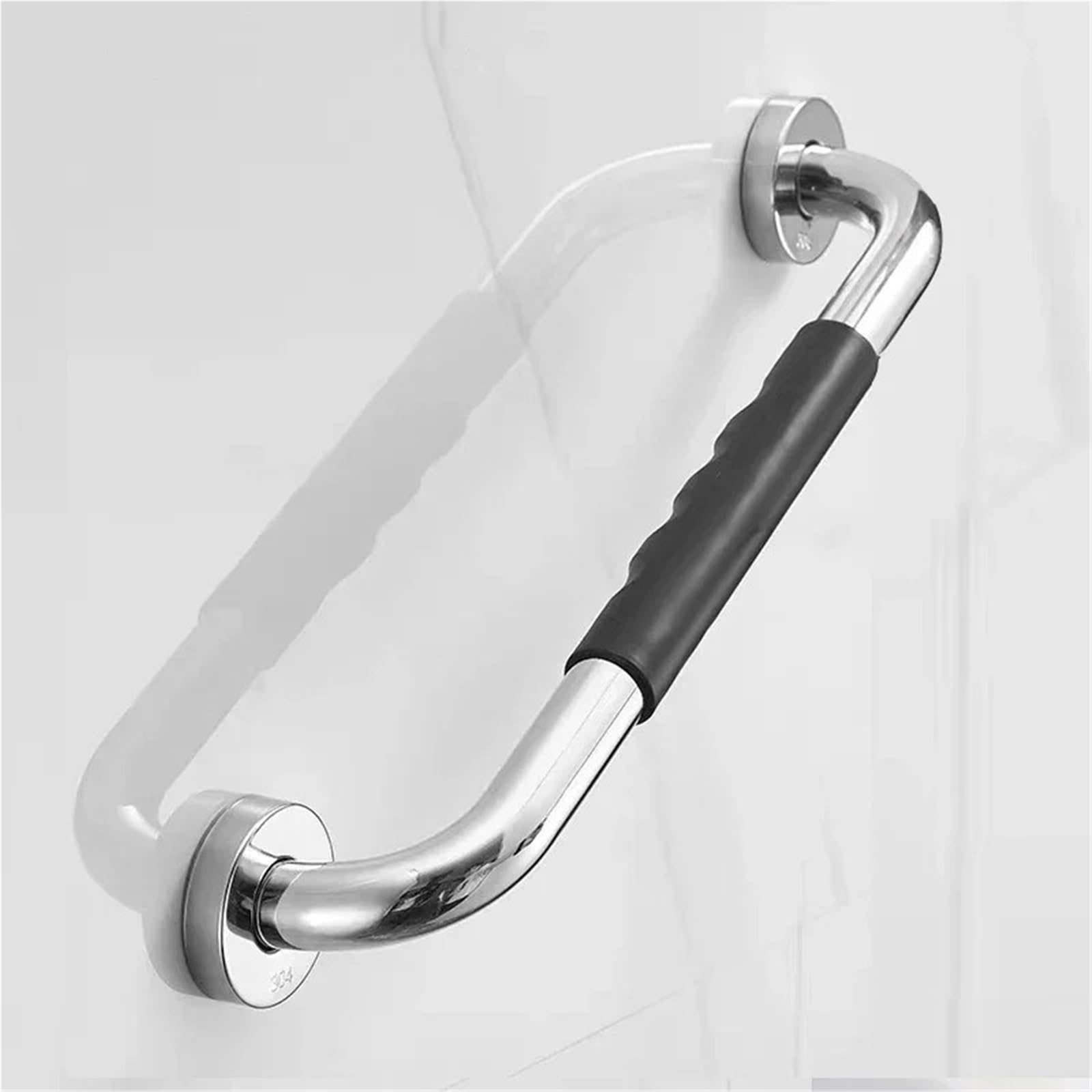 agarraderas baño Pasamanos de Ducha para Inodoro, Barra de Agarre para bañera, Antideslizante, Evita caídas para Personas Mayores, Mango de Seguridad(50cm Stainless Steel)